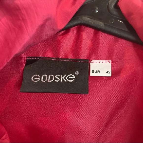 GODSKE Sz 42 Drawstrings Bottom and Waist  Pockets Lined Lagenlook Raincoat - Picture 3 of 11